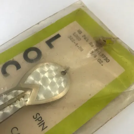 Glen Evans Weedless Loco Lepel, Nikkel/Hologram/Geel, 19g, #5200