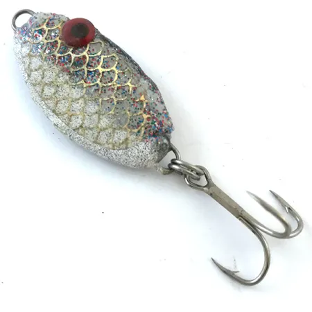 Bomber Slab Spoon Lepel, Wit / Rood / Goud, 18g, Vertical Jig, #5209
