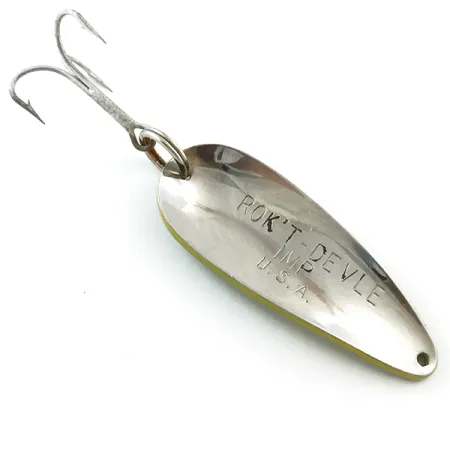 Dardevle Rok't Imp Lepel, Yellow / Green / Nickel, 21g, #5222