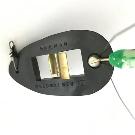 Norman Weedless Weedwalker Wierloos kunstaas, Zwart/Groen, 14g, #5274