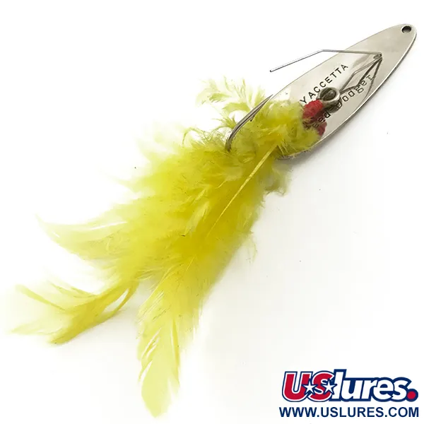 Tony Accetta Weed-Dodger Antiwierlepel, Nikkel/Geel, 10g, Veren, #5284