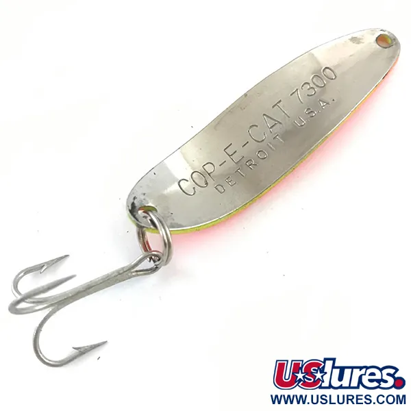 Dardevle Cop-E-Cat 7300 UV Lepel, Geel/Oranje, 10g, UV Glow, #5308