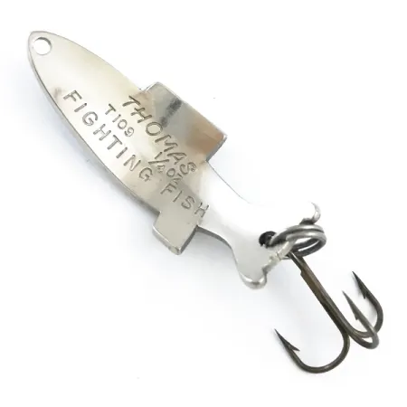 Thomas Fighting fish Lepel, Nikkel / Blauw, 7g, Schubbenpatroon, #5326