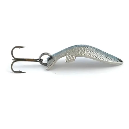 Thomas Fighting fish Lepel, Nikkel / Blauw, 7g, Schubbenpatroon, #5326