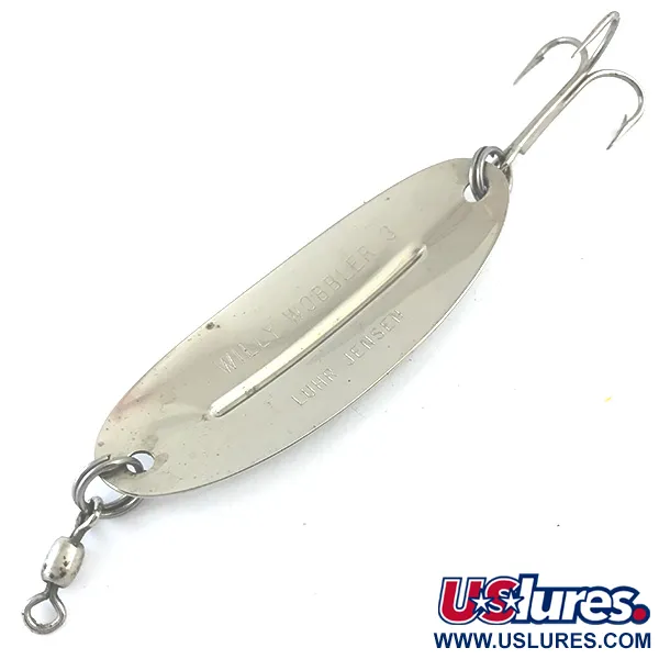 Williy Wobbler 3 Luhr Jensen Lepel, Nikkel, 9,5g, Vintage, #5352
