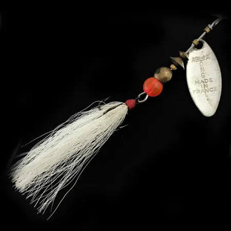 Mepps Aglia Long 0 Dressed Spinner, Zilver, 3g, Hertenhaar, #5373