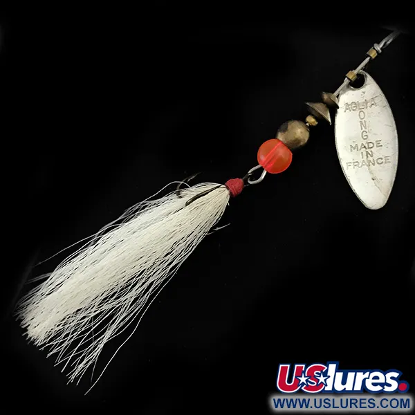 Mepps Aglia Long 0 Dressed Spinner, Zilver, 3g, Hertenhaar, #5373