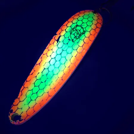 Dardevle Cop-E-Cat 7400 UV Lepel, Geel/Oranje, 19g, UV-actief, #5389