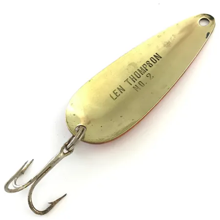 Len Thompson #2, Rood / Zwart / Goud, 28g, Lepel #5406