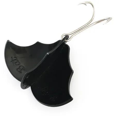 Prescott Spinner Baby Bat Lepel, Zwart, 14g, Metalen Vleugels, #5409