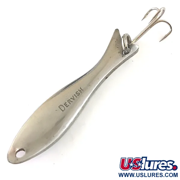 Acme Dervish Lepel, Rood/Wit/Nikkel, 7g, Vintage, #5413