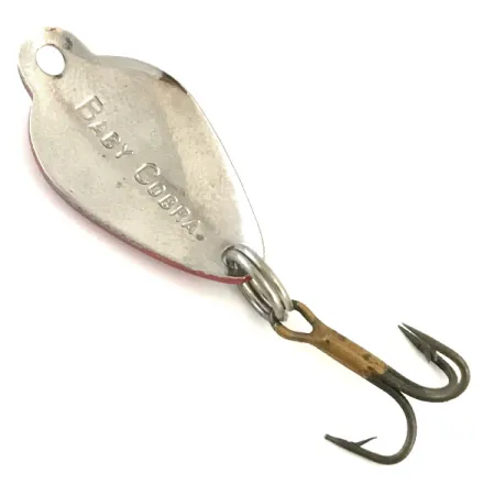 Acme Baby Cobra Lepel, Rood / Wit / Nikkel, 3g, Vintage, #5414