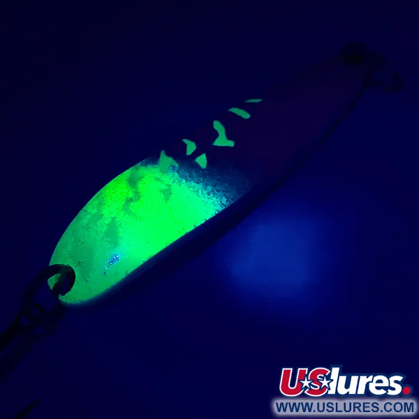 Luhr Jensen Krocodile Die #4 Lepel, White Pearl/Green, 19g, #5417