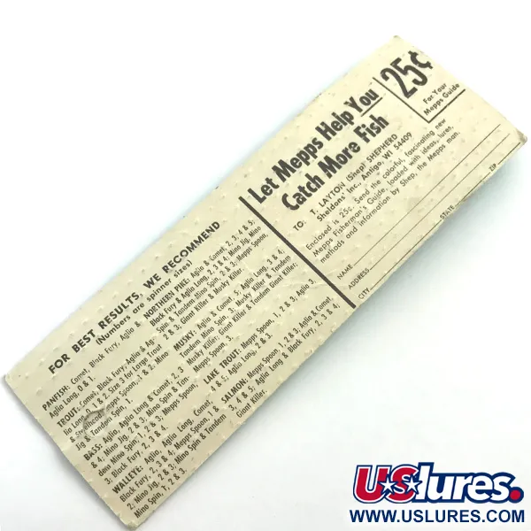 Mepps Aglia 0 Spinner, Zilver, 2,5g, Originele Verpakking, #5451