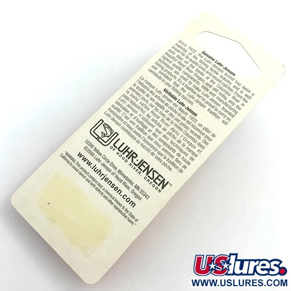 Luhr Jensen Krocodile Die #4 Lepel, Rood/Wit, 14g, Enkele Haak, #5453