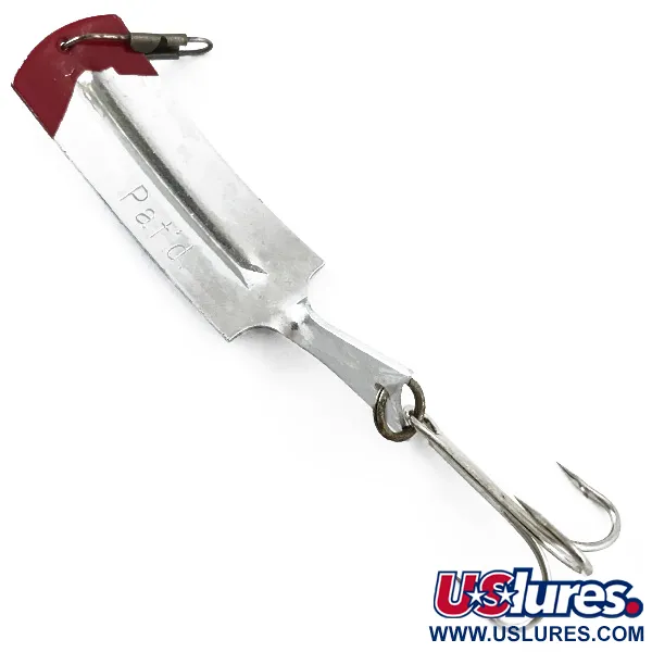 South Bend Flipit 625 Lepel, Nikkel / Rood, 8,5g, Tail Fin, #5520