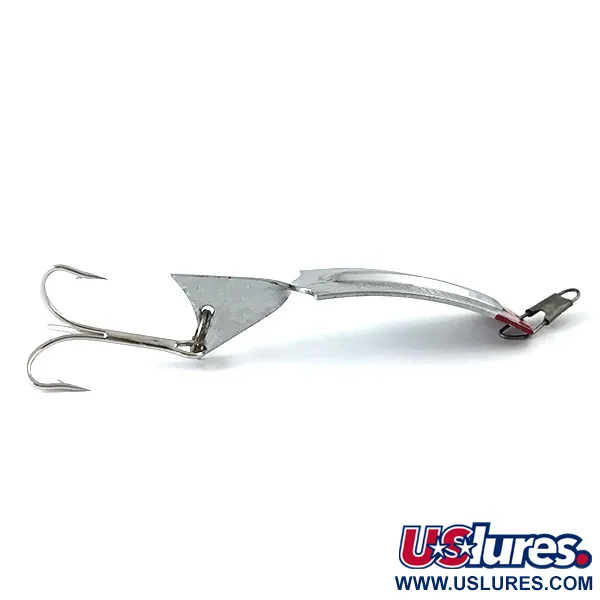 South Bend Flipit 625 Lepel, Nikkel / Rood, 8,5g, Tail Fin, #5520