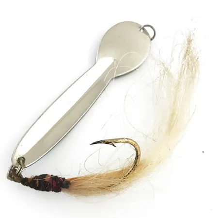 Glen Evans Loco 5 Lepel, Gehamerd Nikkel/Blauw, 28g, Enkele Haak, #5549