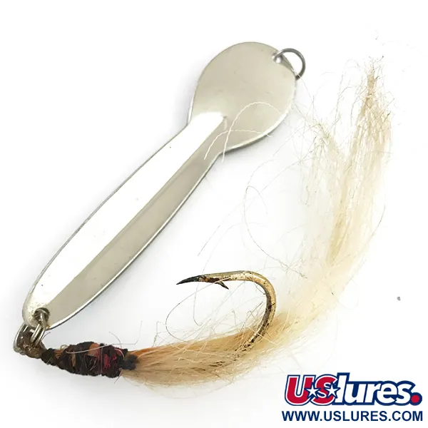 Glen Evans Loco 5 Lepel, Gehamerd Nikkel/Blauw, 28g, Enkele Haak, #5549