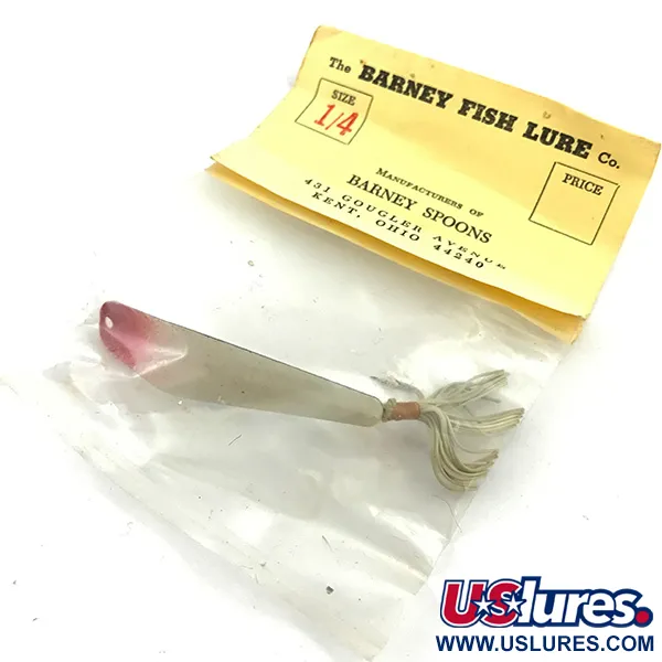 Weedless Barney Spoon Lepel, Rood / Wit, 7g, Anti-wier, #5551