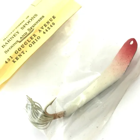Weedless Barney Spoon Lepel, Rood / Wit, 7g, Anti-wier, #5551