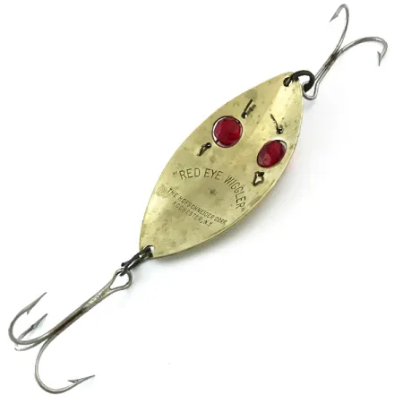 Hofschneider Red Eye Wiggler Lepel, Goud/Rood, 25g, Oogjes, #5565