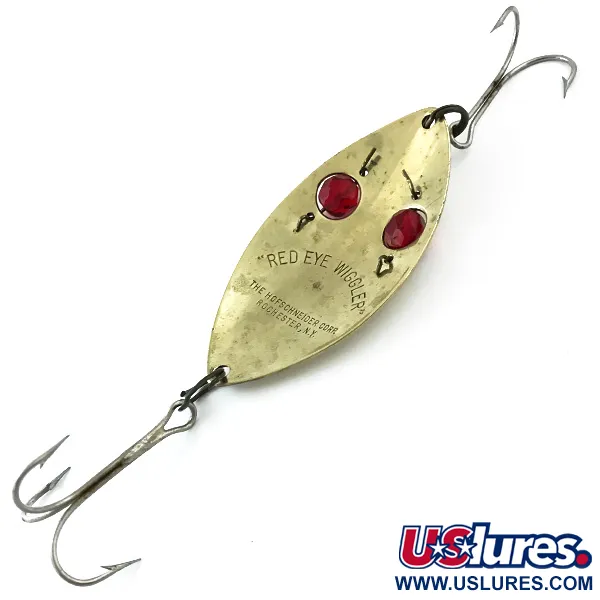 Hofschneider Red Eye Wiggler Lepel, Goud/Rood, 25g, Oogjes, #5565