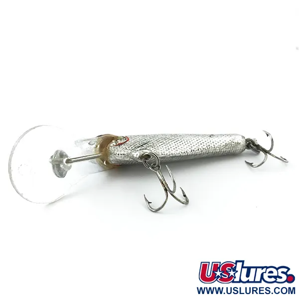 Bagley Small Fry Shad Plug, Zilver, 9g, Schubbenpatroon, #5569