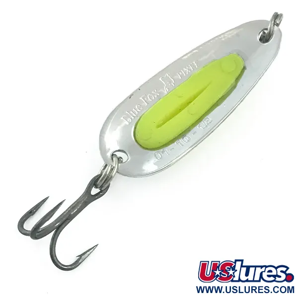Blue Fox Pixee UV Lepel, Nikkel/Geel, 4.5g, UV-Glow, #5576