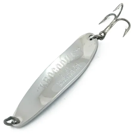 Luhr Jensen Krocodile Die #4 Lepel, Nikkel / Blauw, 19g, #5599