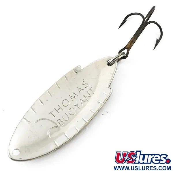 Thomas Buoyant Lepel, Nikkel/Rood/Zwart/Geel, 7g, Gekerfd, #5604