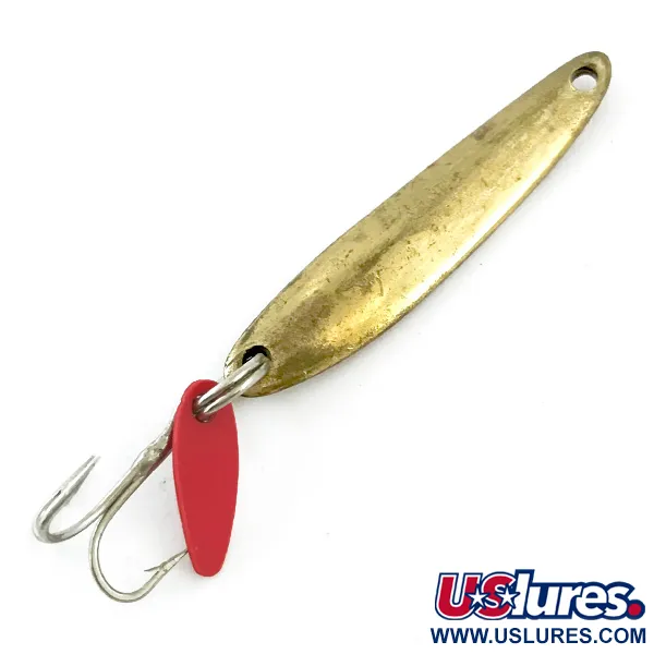 Bay de Noc Swedish Pimple Lepel, Messing/Oranje, 5g, Blad, #5609