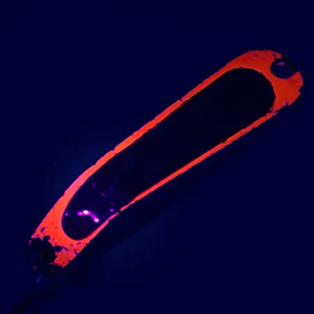 Luhr Jensen Hus-lure Lepel, Nickel/Orange UV Glow, 4g, #5610