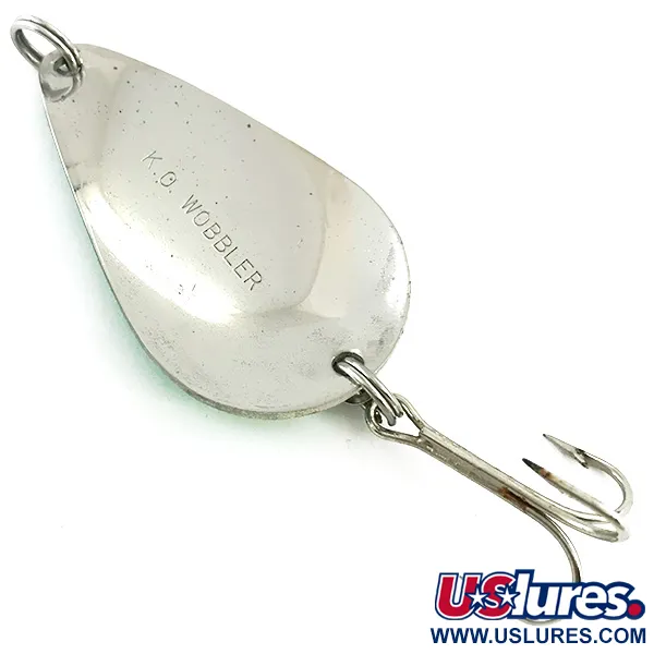 Acme K.O. Wobbler Glow Lepel, Wit / Groen / Nikkel, 21g, #5613
