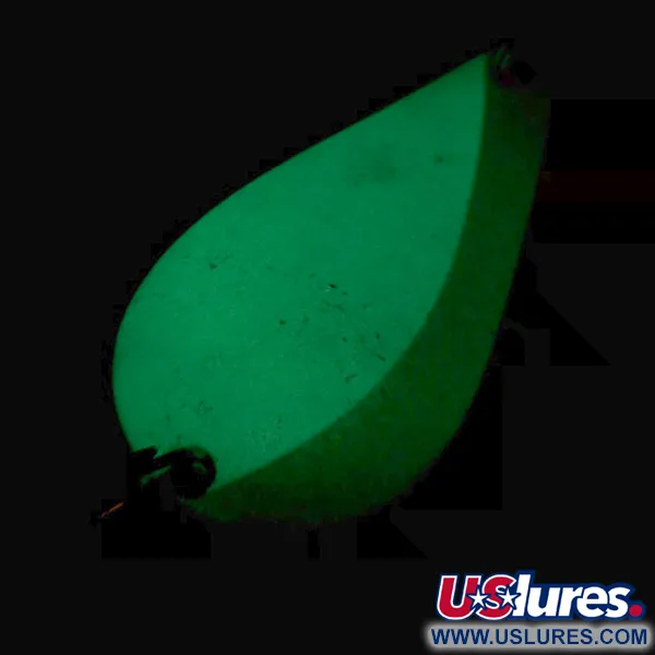 Acme K.O. Wobbler Glow Lepel, Wit / Groen / Nikkel, 21g, #5613