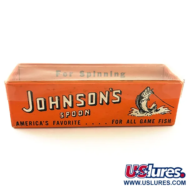 Vintage Johnson Silver Minnow Lepel, Goud, 9g, Wierloos, #5632