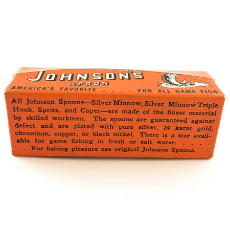 Vintage Johnson Silver Minnow Lepel, Goud, 9g, Wierloos, #5632