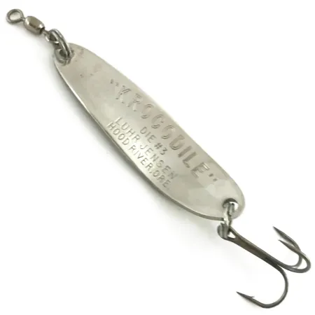 Luhr Jensen Krocodile Die #3 Lepel, Nikkel/Goud Hologram, 10g, #5643