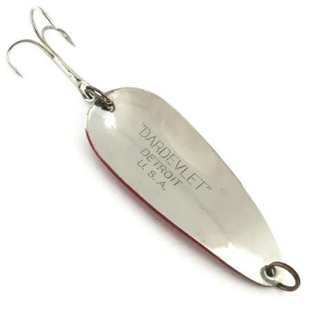 Dardevle Dardevlet Lepel, Rood/Wit/Nikkel, 21g, Verre Worpen, #5667