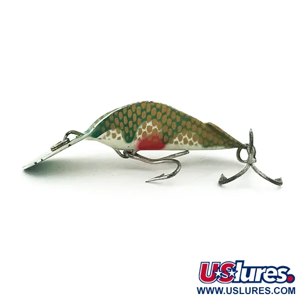 Buck Perry Spoonplug Kunstaas, Groen/Wit/Goud/Rood, 7g, Structuur, #5670