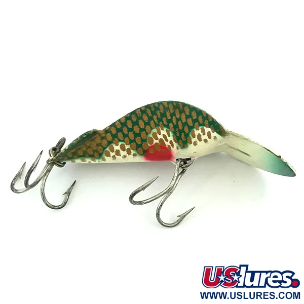 Buck Perry Spoonplug Kunstaas, Groen/Wit/Goud/Rood, 7g, Structuur, #5670