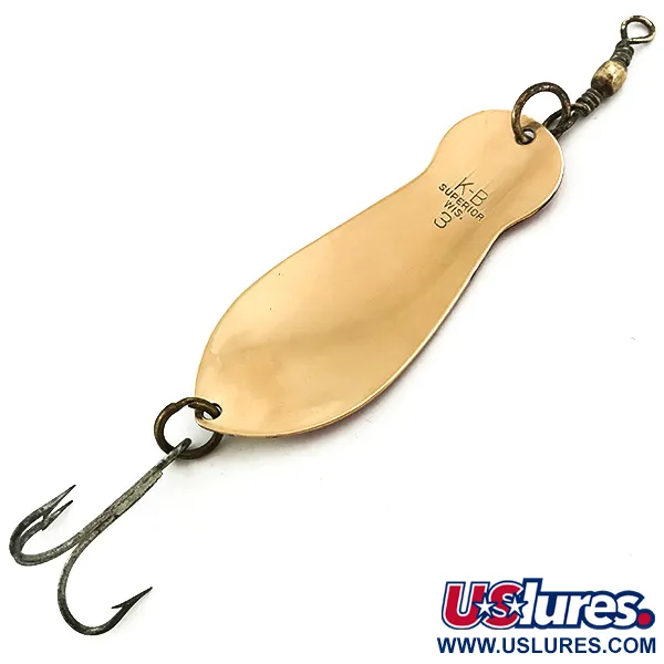 K-B Bait K-B Spoon Lepel, Rood/Wit/Koper, 25g, Superior WIS, #5675