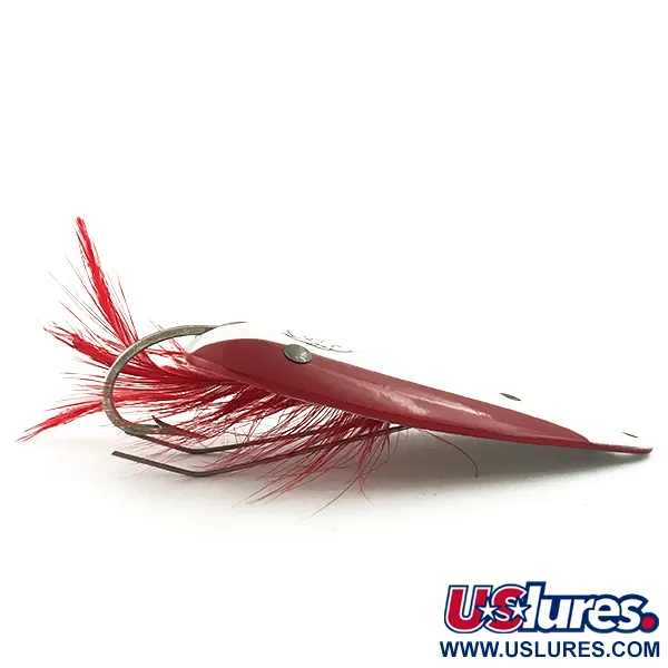 Eppinger Weedless Dardevle Dardevlet Lepel, Rood/Wit/Nikkel, 21g, #5680