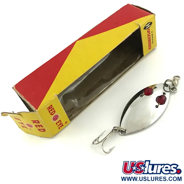 Hofschneider Red Eye Lepel, Nikkel / Rood, 6.5g, Glazen Ogen, #5683