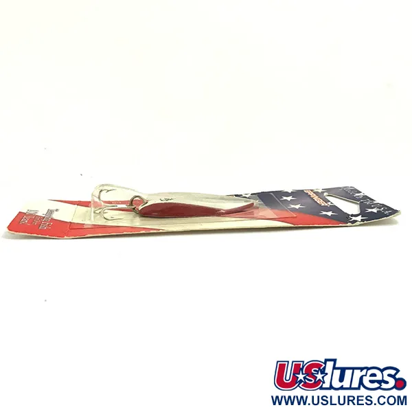 Eppinger Dardevle Lepel, Rood / Wit / Nikkel, 7g, Nikkelen Achterkant, #5692