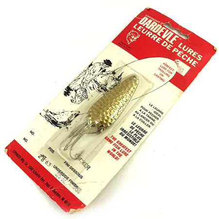 Dardevle Imp Klicker Lepel, Gehamerd Messing, 11g, Klick-Bladen, #5699