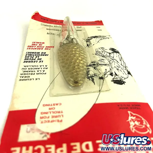 Dardevle Imp Klicker Lepel, Gehamerd Messing, 11g, Klick-Bladen, #5699