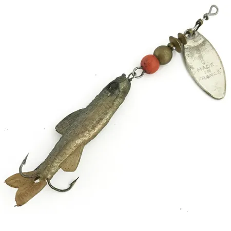 Mepps Aglia Long 0 Mino Spinner, Zilver, 4g, Softbait Trailer, #5701