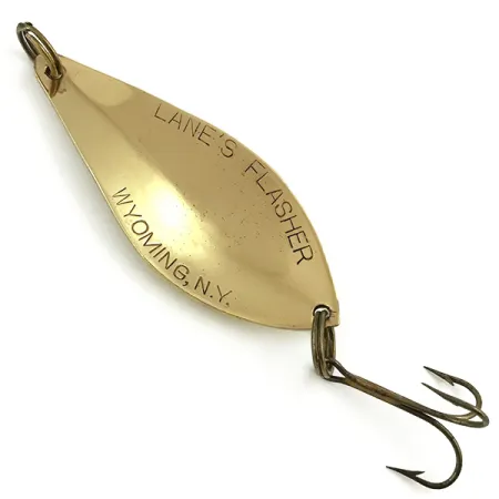 Lanes Tackle & Bait Lane's Flasher Lepel, Goud, 14g, Vintage, #5716