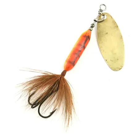Worden’s Original Rooster Tail 4 Spinner, Gold/Orange, 8g, #5723